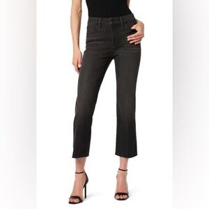 Joe’s Jeans 30x26 High Rise Cropped Boot Jeans Olena 0170 Faded black gray